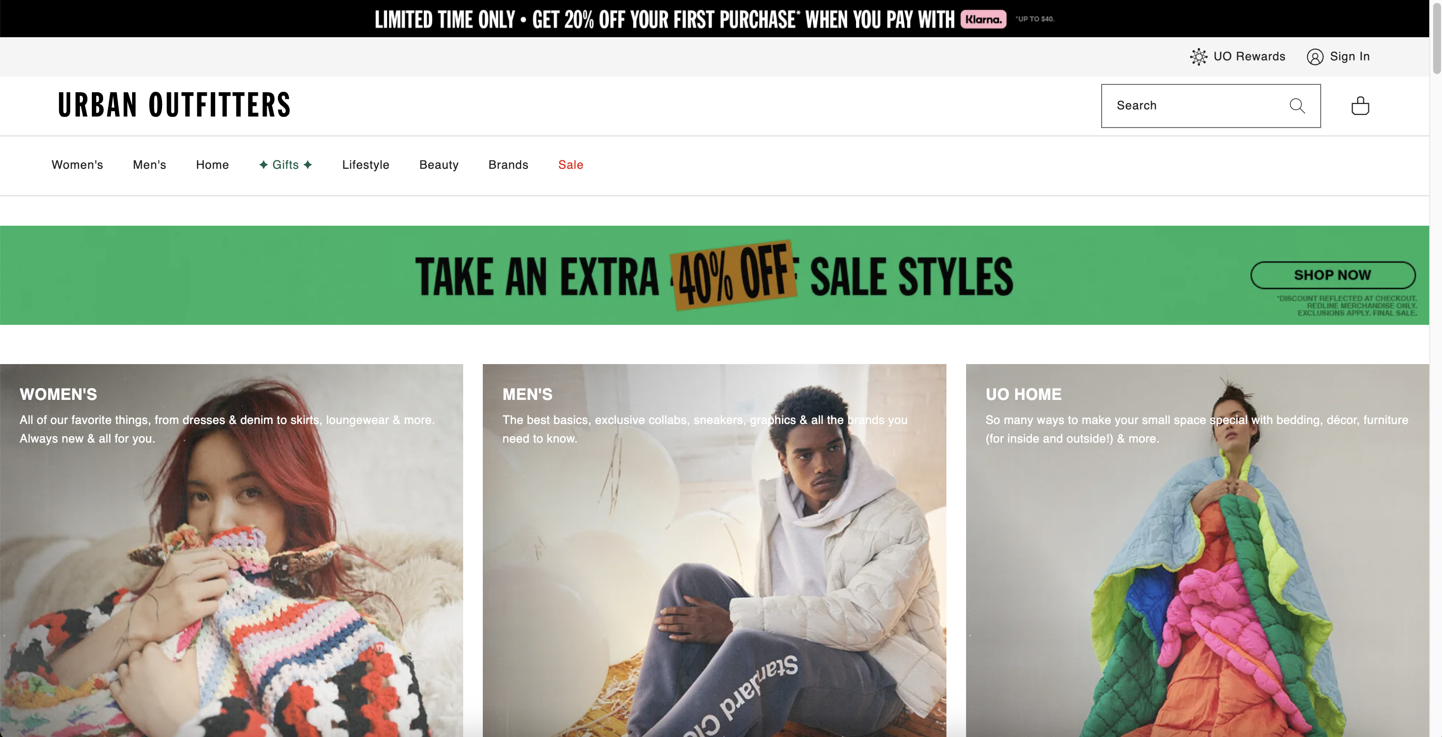 Urban Outfitters主打街頭、運動時裝品牌。